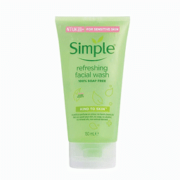 Simple refreshing facial wash