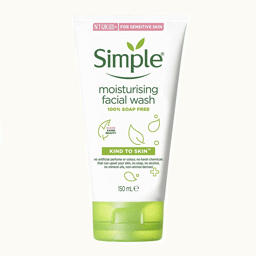 Moisturising facial wash simple