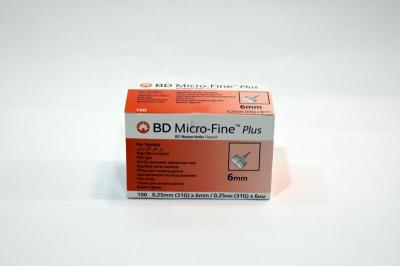BD insulin pen needle size 6 mm