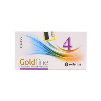 Gold Fine plus  Insulin Pen Needle 4 mm